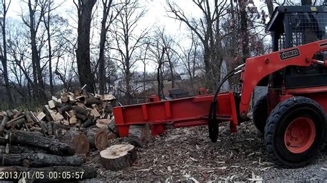 homemade skid steer wood splitter|best skid steer splitter attachments.